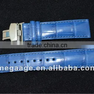 Luxury Real Alligator 20mm Leather Watch Band Leather Watch Strap thumbnail-1