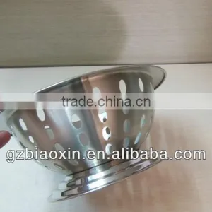 Hot Sale Stainless Steel Colorful Fruit Basket With Handle Sstainless Steel Fruit Bowl With Standing, Metal Leaking Bowl thumbnail-4