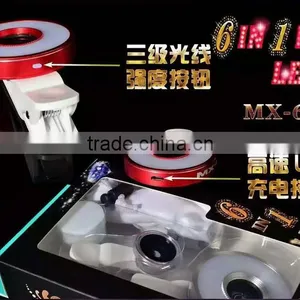 12 LED Camera Flash Fill Light 6 in 1 USB Selfie LED Spotlight for Smartphone With Fish Eye Lens Wide Angle Lens Microspur Lens thumbnail-6