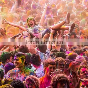 Non-explosive Holi Color Powder Gulal Rangoli Colors Powder High Quality Farben Powder thumbnail-4