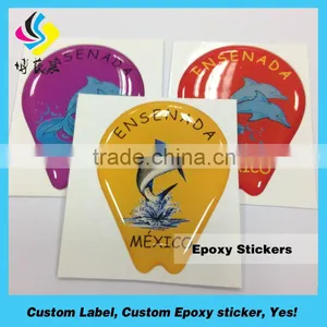 Custom Epoxy Sticker Clear Dome Epoxy Resin Sticker thumbnail-5