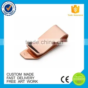 Wholesale High Quality Blank Gold Metal Money Clip thumbnail-1
