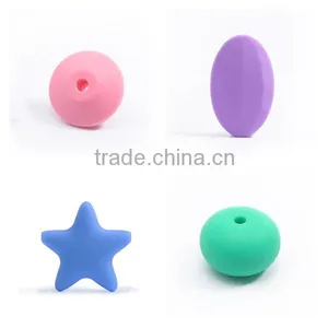 Baby Beads Silicone Beads Chewable Beads Silicone Teething Beads thumbnail-1