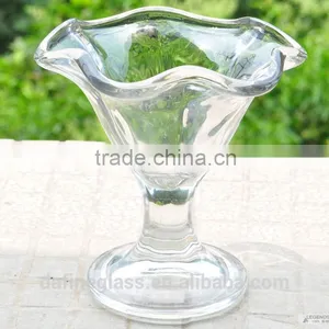 240ml Creative Transparent Flower Shape Glass Ice Cream Cup Dessert Bowl thumbnail-2