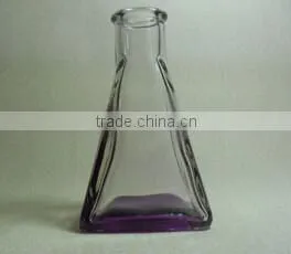 Colored Taper Shape Aroma Reed Diffuser Glass Bottle With Cork thumbnail-4