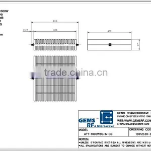 1000W High-power Coaxial Fixed Attenuator DC-3GHz thumbnail-2