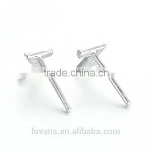 Fashion Korean 925 Silver Set Alphabet Letters Earings for Women thumbnail-1