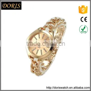 2015 Cheap Chain Link Watch Ladies Elegant Watch Women Wristwatch thumbnail-1