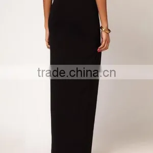 Sexy Women High Waist Solid Side Split Skirt Elastic Waist Stretch Pencil Skirt thumbnail-5