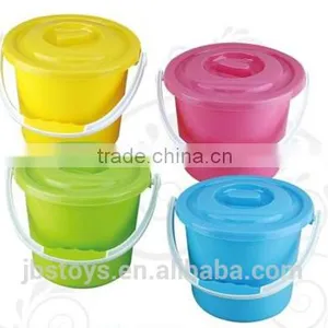 5.2L Plastic Bucket With Lid and Handle Colorful thumbnail-1