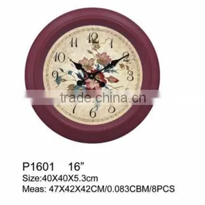 P1602 Classic Beautiful Big Plastic Wall Clock thumbnail-2