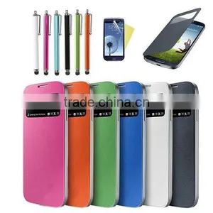 View Window Case for Samsung Galaxy S4mini S4 SIV Mini I9190 Original Leather Cases 9190 S 4 IV Back Cover Skin Covers thumbnail-1