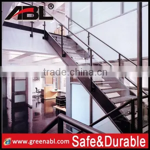Aisi Frameless Glass Balustrade Staircases Openning Well Frameless Glass Handrails thumbnail-2