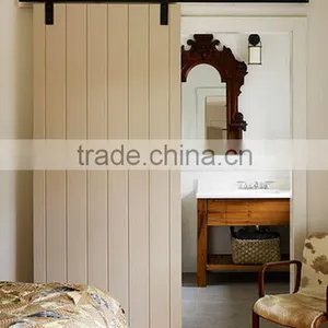 Wooden Door for Bathroom / Wooden Decorative Pattern Interior Door Barn Door thumbnail-1