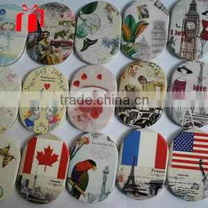 Cheap Souvenir Promotional Pu Compact Mirror thumbnail-6