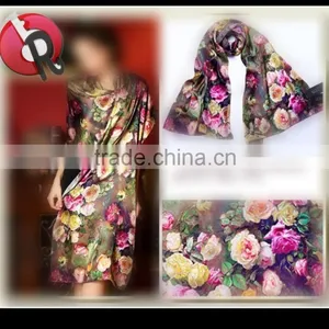 Digital Print Silk Scarf thumbnail-1