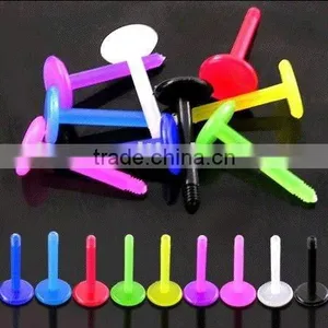 Bio Flex Labret Ring Body Piercing Lip Jewelry thumbnail-1