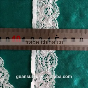 Silver French Nylon Bulk Lace Trim, Jacquard Decorative Thin Lace Trim With Shiny Yarn thumbnail-3