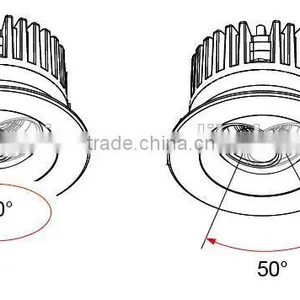 Hot Sale 1.5w Recessed Led Cabinet Lighting 8202A thumbnail-4