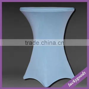 LZB016 Fashionable Solid Color Blue Cocktail Table Cover for Sale thumbnail-2