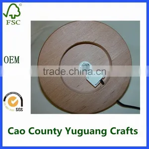 Wooden Round Base for Lamp Chinese Wood Lamp Bases thumbnail-1