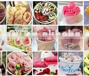 Fry Ice Cream Roll Machine/thailand Fry Ice Cream Machine With Flat Pan/fried Ice Cream Machine thumbnail-6