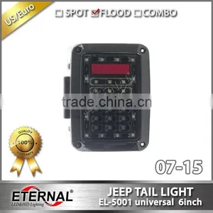 07-16 Jeep Wrangler JK Led Tail Light 4x4 Off-road Running Turn Brake Reverse Rear Lamp thumbnail-1