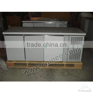Commercial 3 Door Stainless Steel Restaurant Kitchen Undercounter Freezer(INEO Are Professional on Commercial Kitchen Project) thumbnail-2