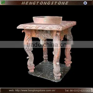 Delicate Marble Bathroom Vanity With Figurine thumbnail-1