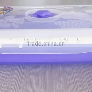 Collapsible Silicone Bento Lunch Salad Picnic Box Bpa Free Easy Carry thumbnail-5