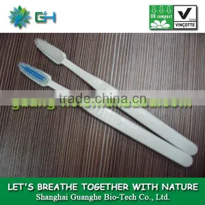 PLA 100% Compostable Plastic Toothbrush thumbnail-1