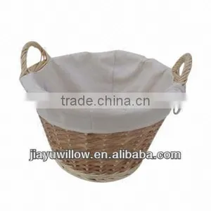 Wholesale Cheap Steamed Split Willow Storage Basket With Liner thumbnail-1