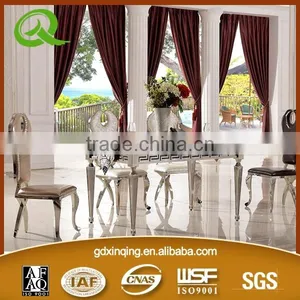 TH375 2015 Stainless Steel Frame Glass Restaurant Table thumbnail-1