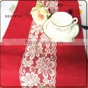 Cheap Jute Table Runner With Lace for Sale thumbnail-1
