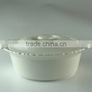 White Serveware Porcelain Serving Soup Tureen With Lid thumbnail-1