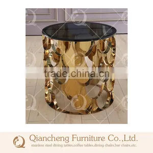 New Design Marble Top Metal Side Table thumbnail-1