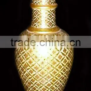 Marble Flower Vase, Decorative Flower Pot, Hand Made Marble Flower Vases, Craft Flower Pot, Flowers Pot, thumbnail-1