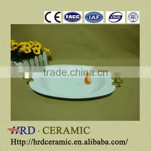 Square 2015 Ceramic Plate With Handle for Home Decoration thumbnail-1