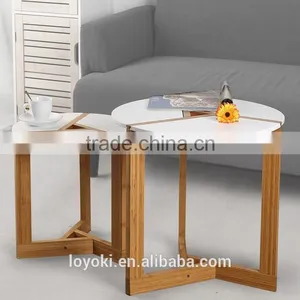 New Style Original Sofa Side Table Eco-friendly Bamboo Coffee Table thumbnail-1