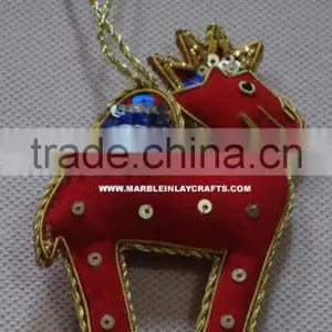 Camel Design Hand Embroidery Christmas Decoration Hanging Ornaments thumbnail-1