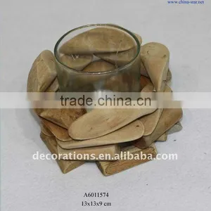 Driftwood Candle Holder thumbnail-1