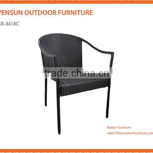 Weatherproof and Fireproof Outdoor Synthetic Rattan Outdoor Dining Chair thumbnail-2