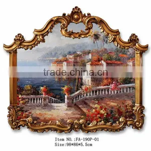 Baroque Style Hot Sales Polyresin Decorative Framed Oil Paintings For Wall Arts thumbnail-4