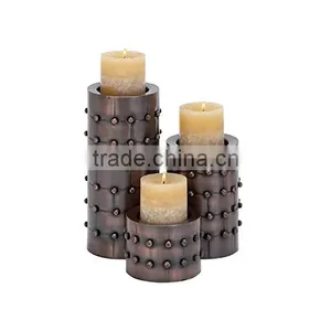Black Bronze Candle Holder Candlestick thumbnail-1