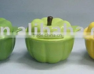 BT5 CERAMICS Pepper Shape Ceramic Kitchen Canister thumbnail-1
