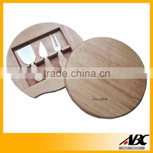 Pine Wood Cutting Board Cheese Board Set thumbnail-4