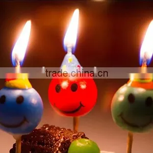 Wholesale Smile Face Birthday Candle for Children Celebration thumbnail-1
