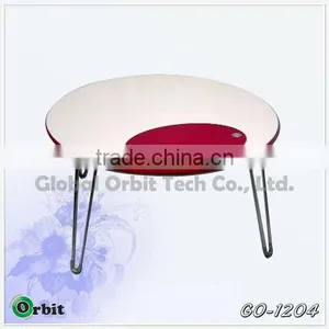 Small Folding Round Coffee Table thumbnail-1