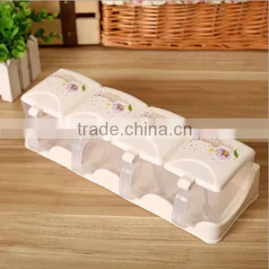 OEM Kitchen Food-Grade Spice Storage Plastic Seasoning Box With 4 Small Box One Set Golden Supplier In thumbnail-2