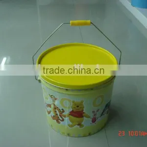 Metal Round Tin Bucket for Clothing, Round Bucket thumbnail-1